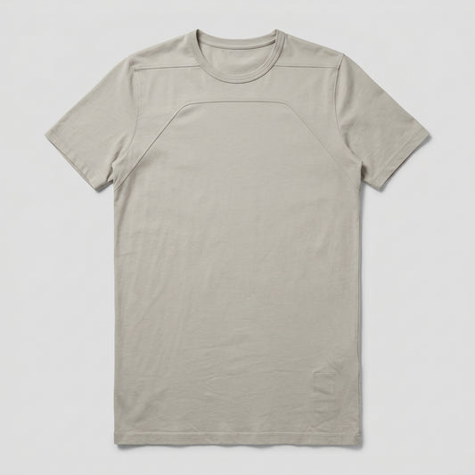 Minimalist Paneled Cotton T-Shirt