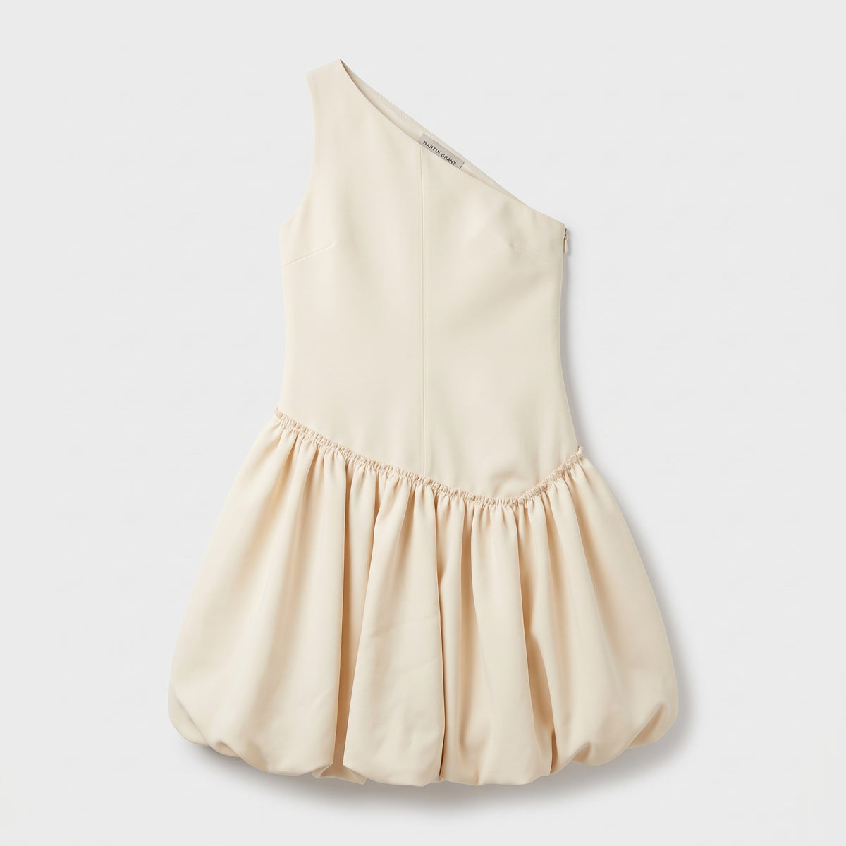 One Shoulder Drop Hem Dress
