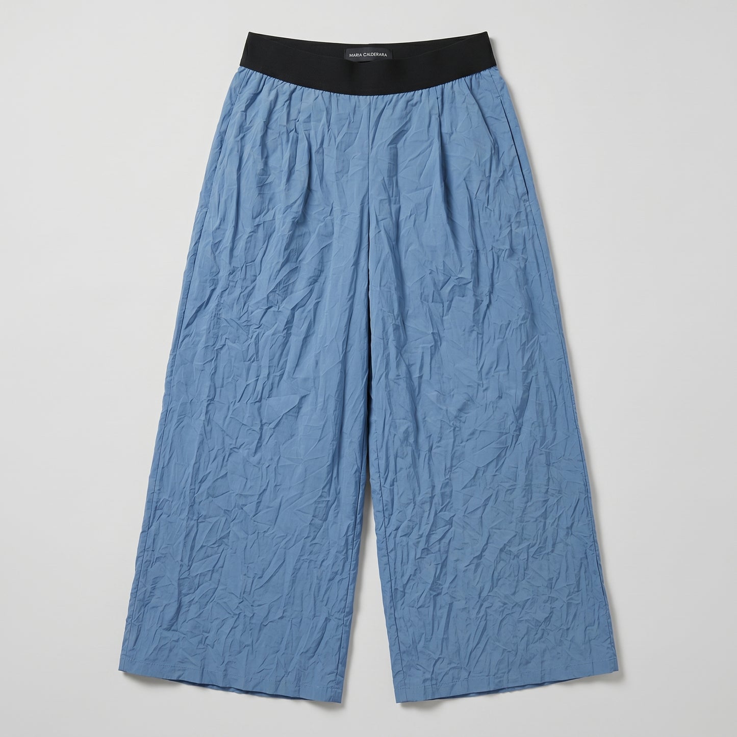 Crinkled Wide Leg Trousers