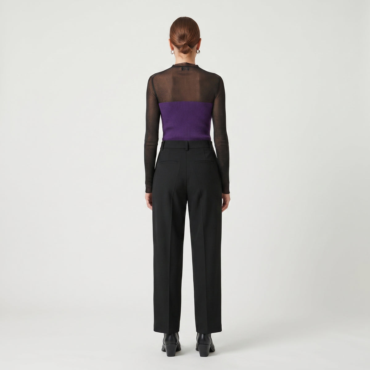 Colorblock Ribbed Knit Top