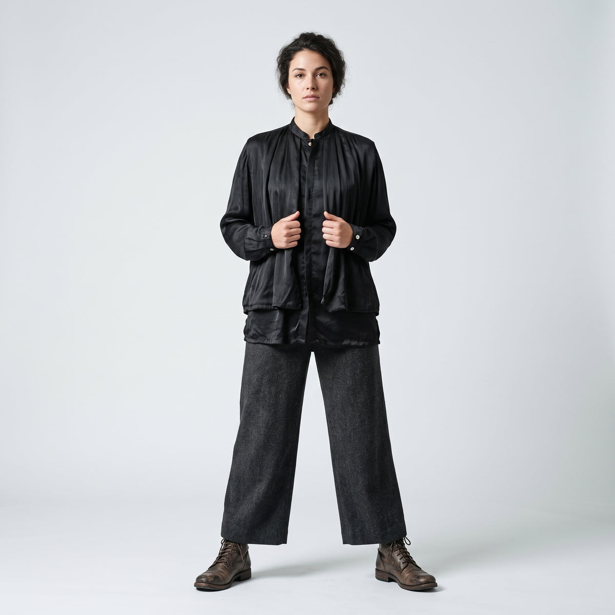 Structured Layered Black Jacket