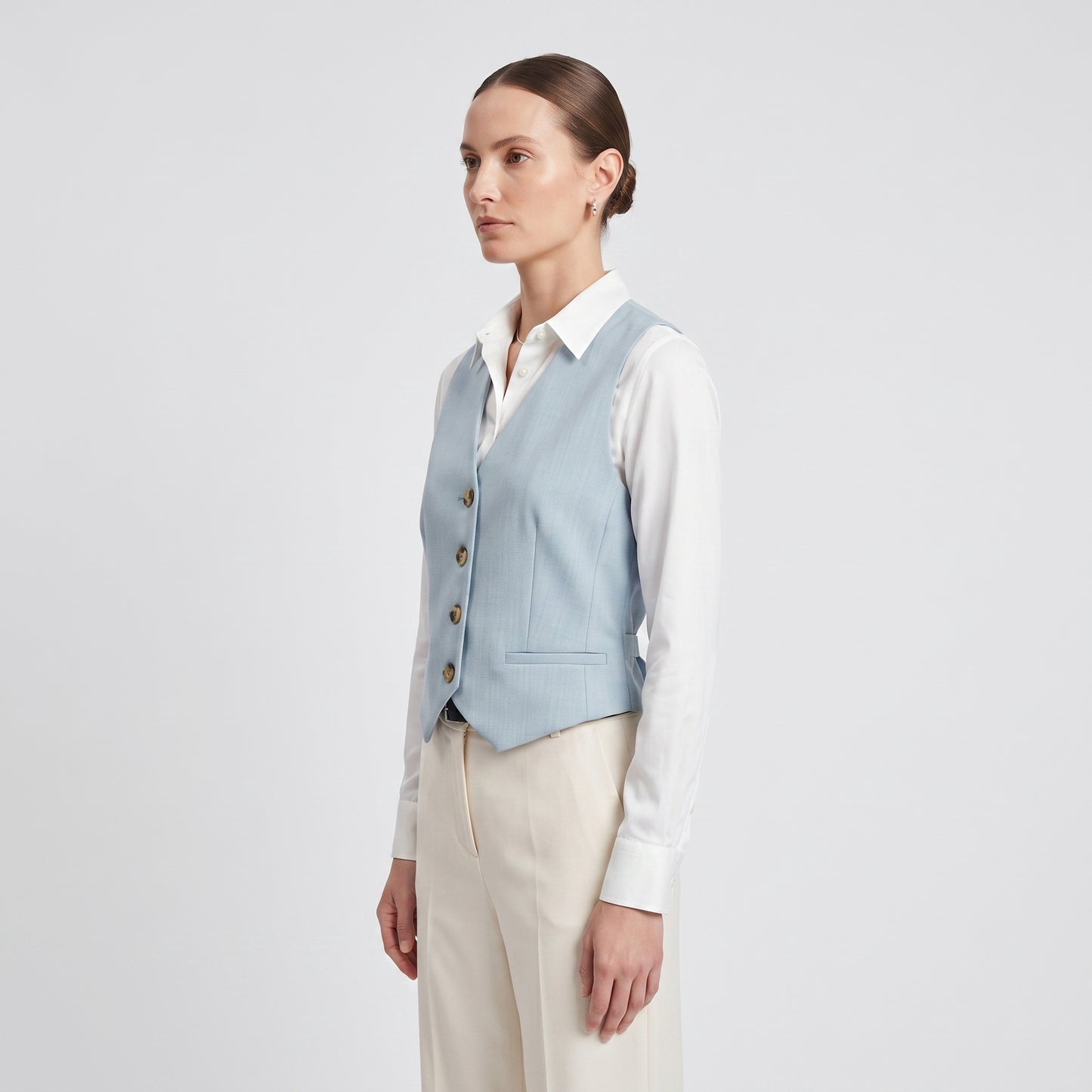 Tailored Sky Blue Vest