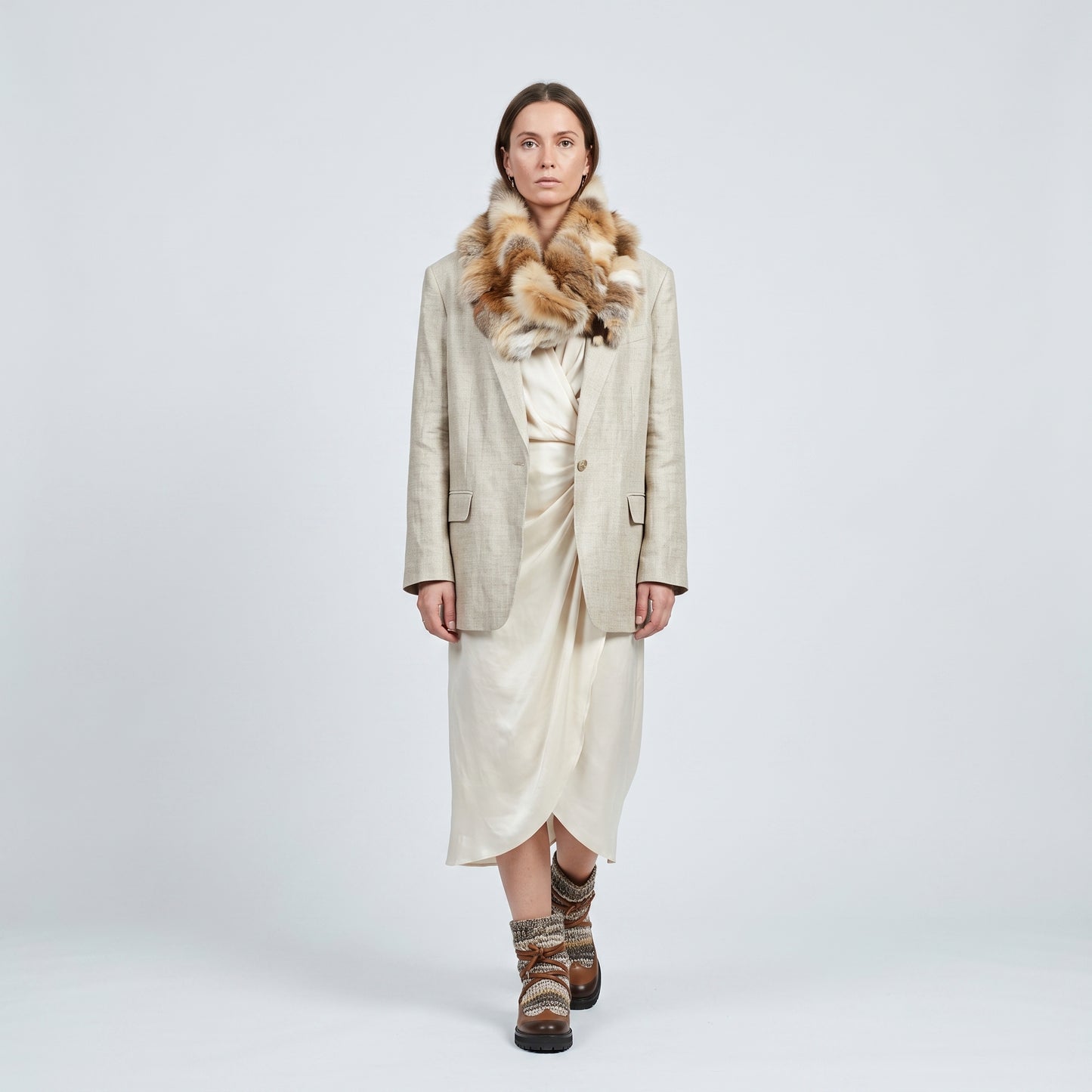 Luxurious Fur Infinity Scarf