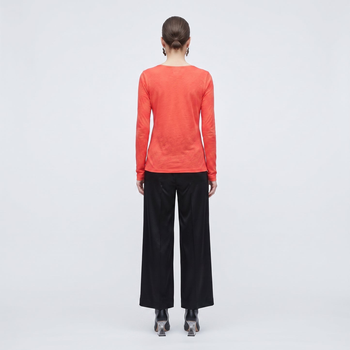 Essential V-Neck Long-Sleeve Top
