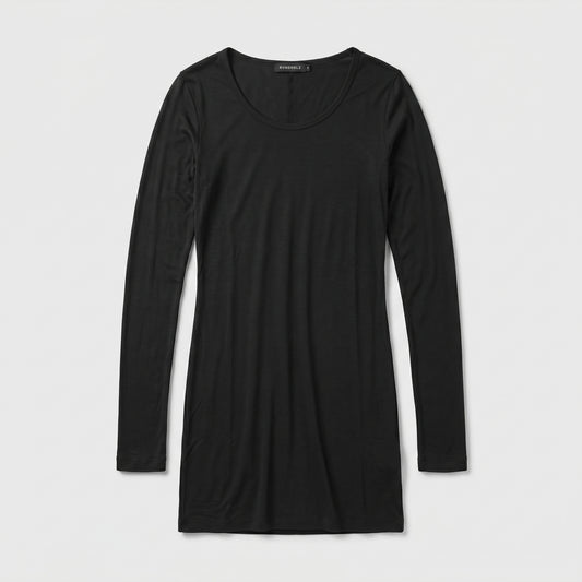 Essential Black Long Sleeve Top
