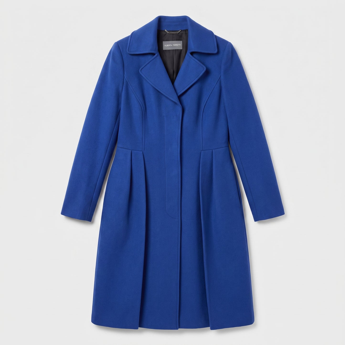 Tailored Royal Blue Wool Coat