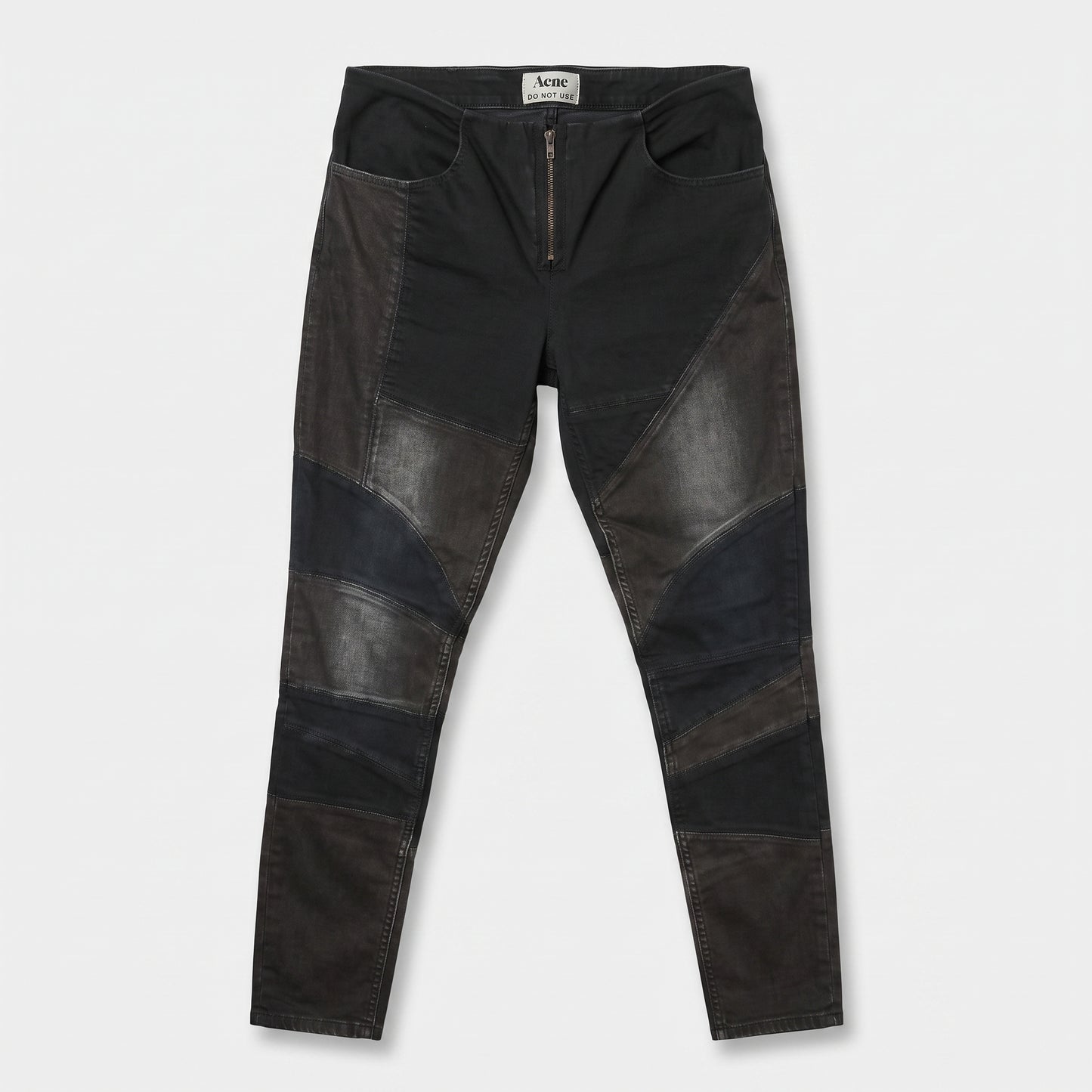 Patchwork Denim Skinny Jeans