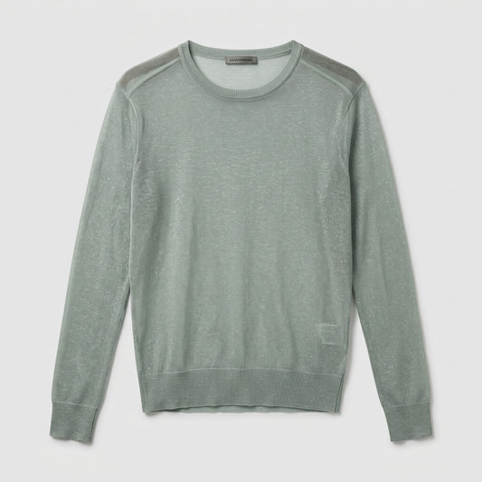 Shimmering Sage Crewneck Knit