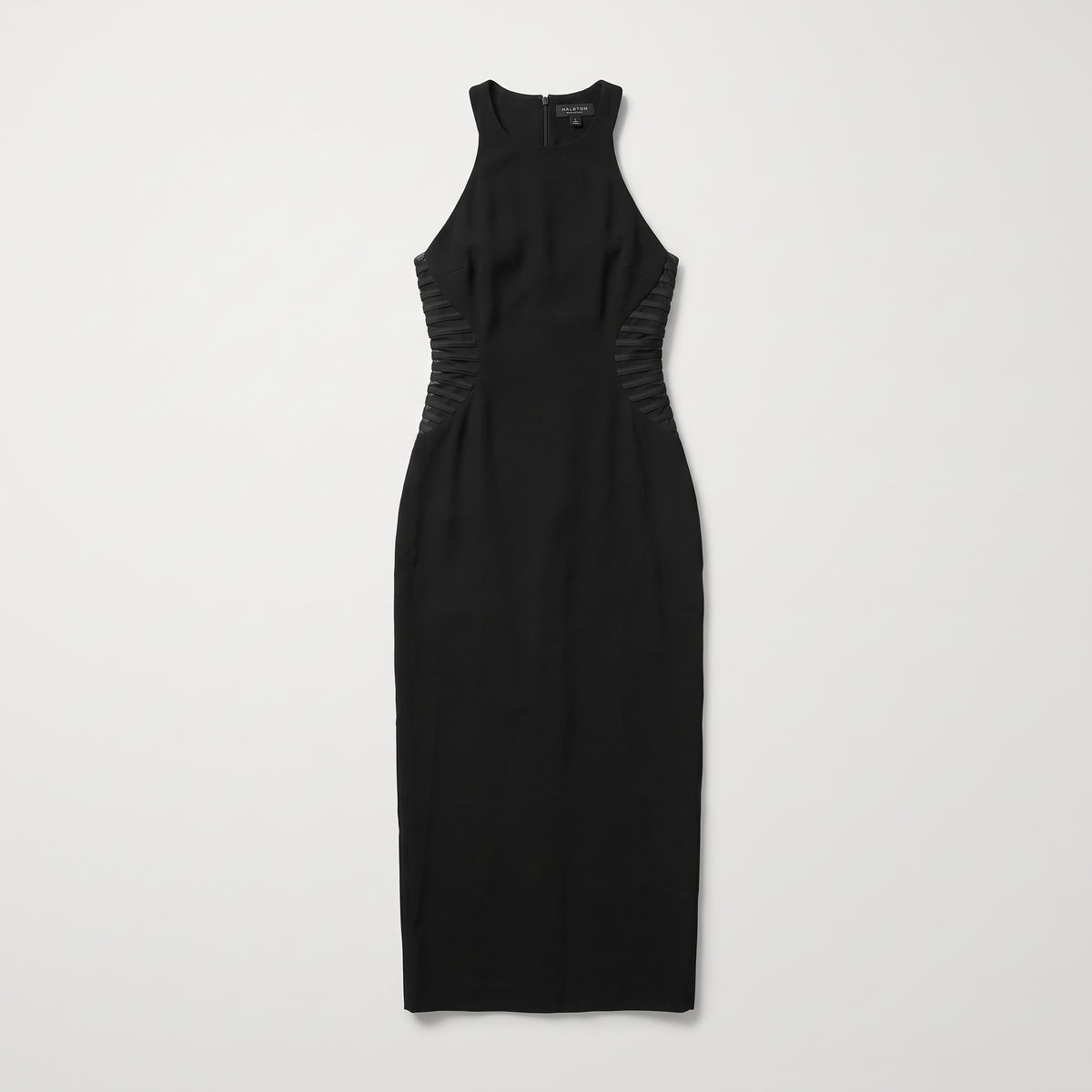 Sleek Ribbed Detail Midi Dress