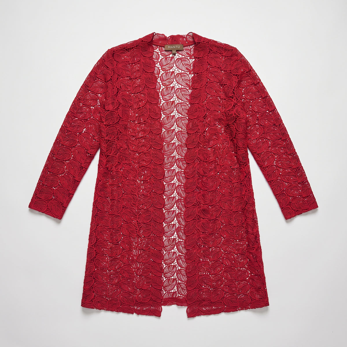 Red Leaf Lace Cardigan