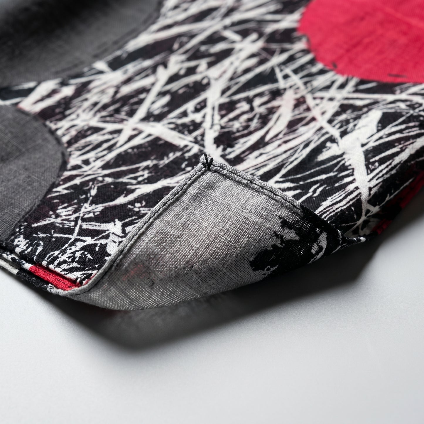 Graphic Floral Print Square Scarf