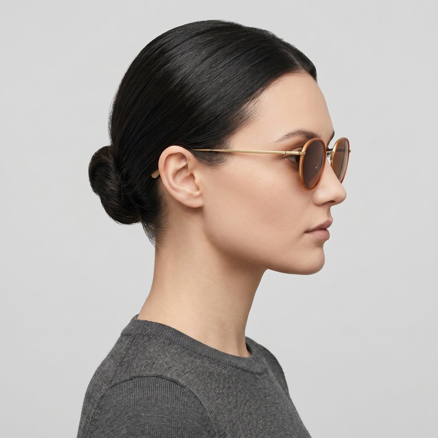 Classic Round Amber Sunglasses