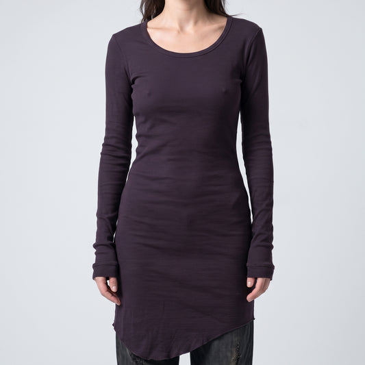 Long Sleeve Ribbed Scoop Top