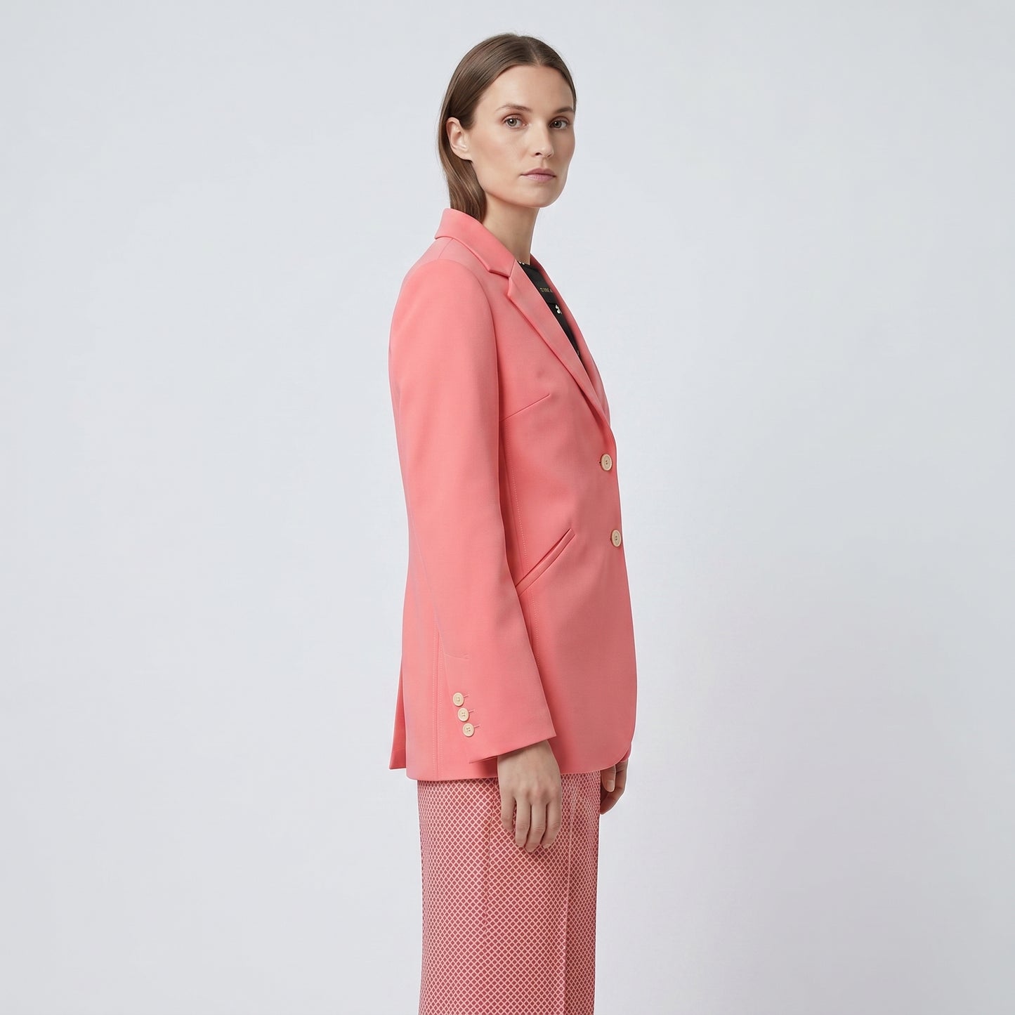 Tailored Coral Pink Blazer