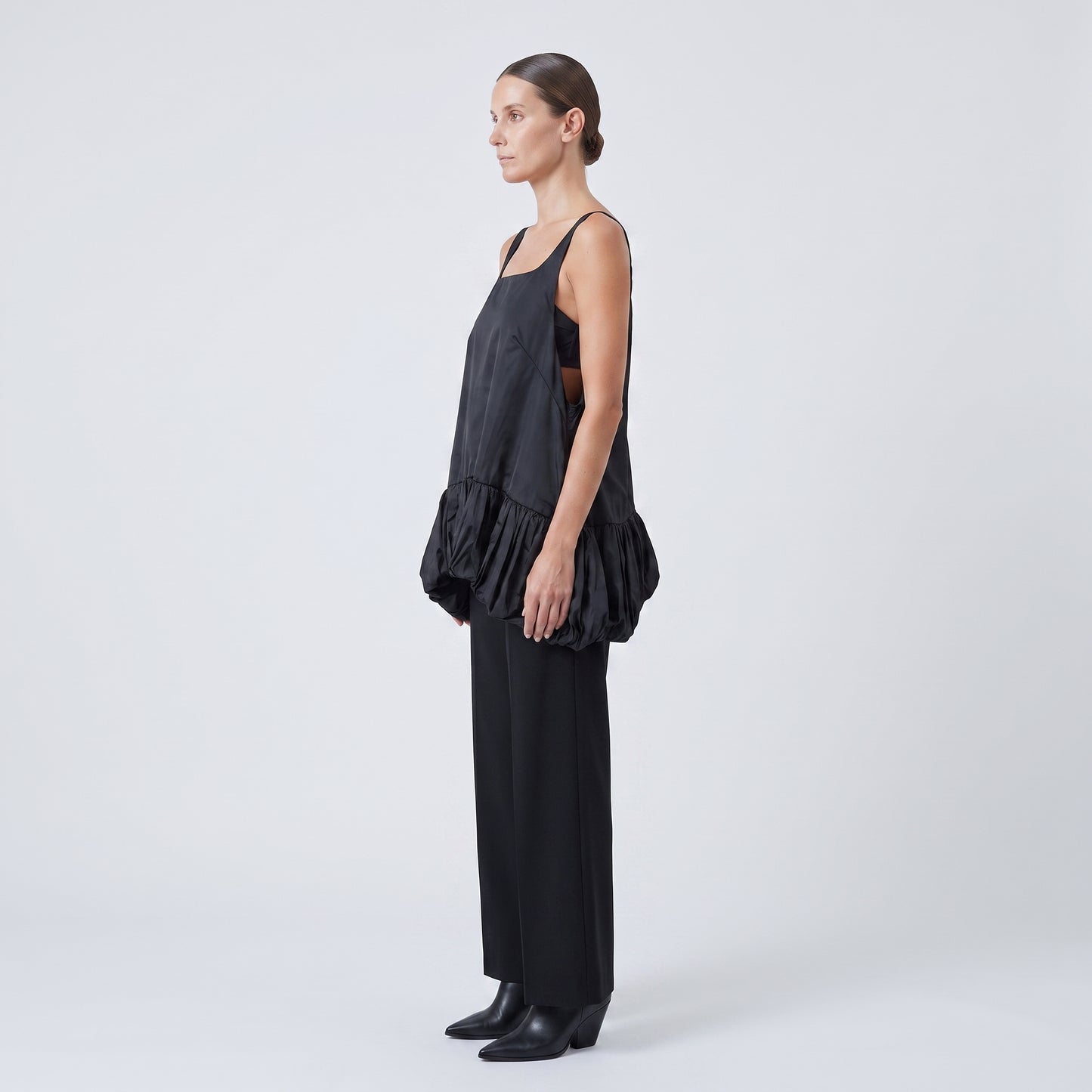 Sleeveless Peplum Hem Tank