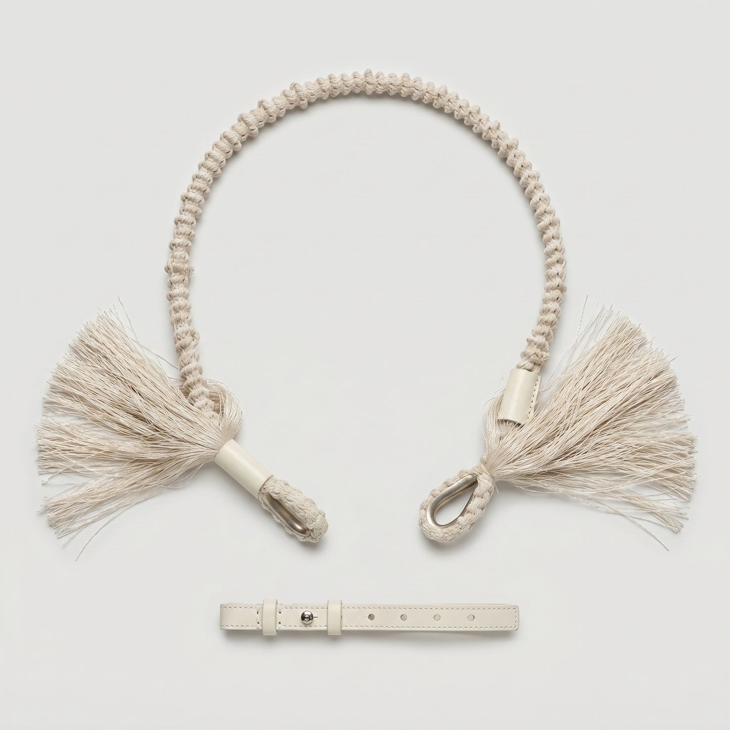 Woven Rope Tassel Belt