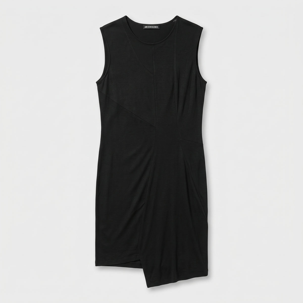Asymmetric Sleeveless Jersey Dress
