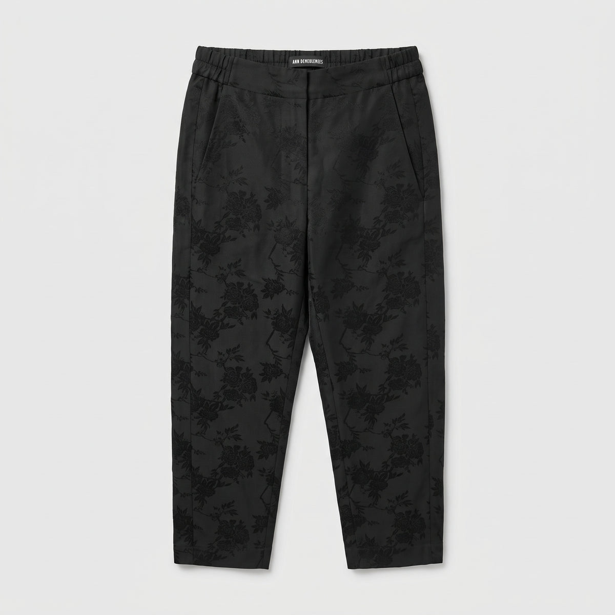 Floral Jacquard Tailored Trousers