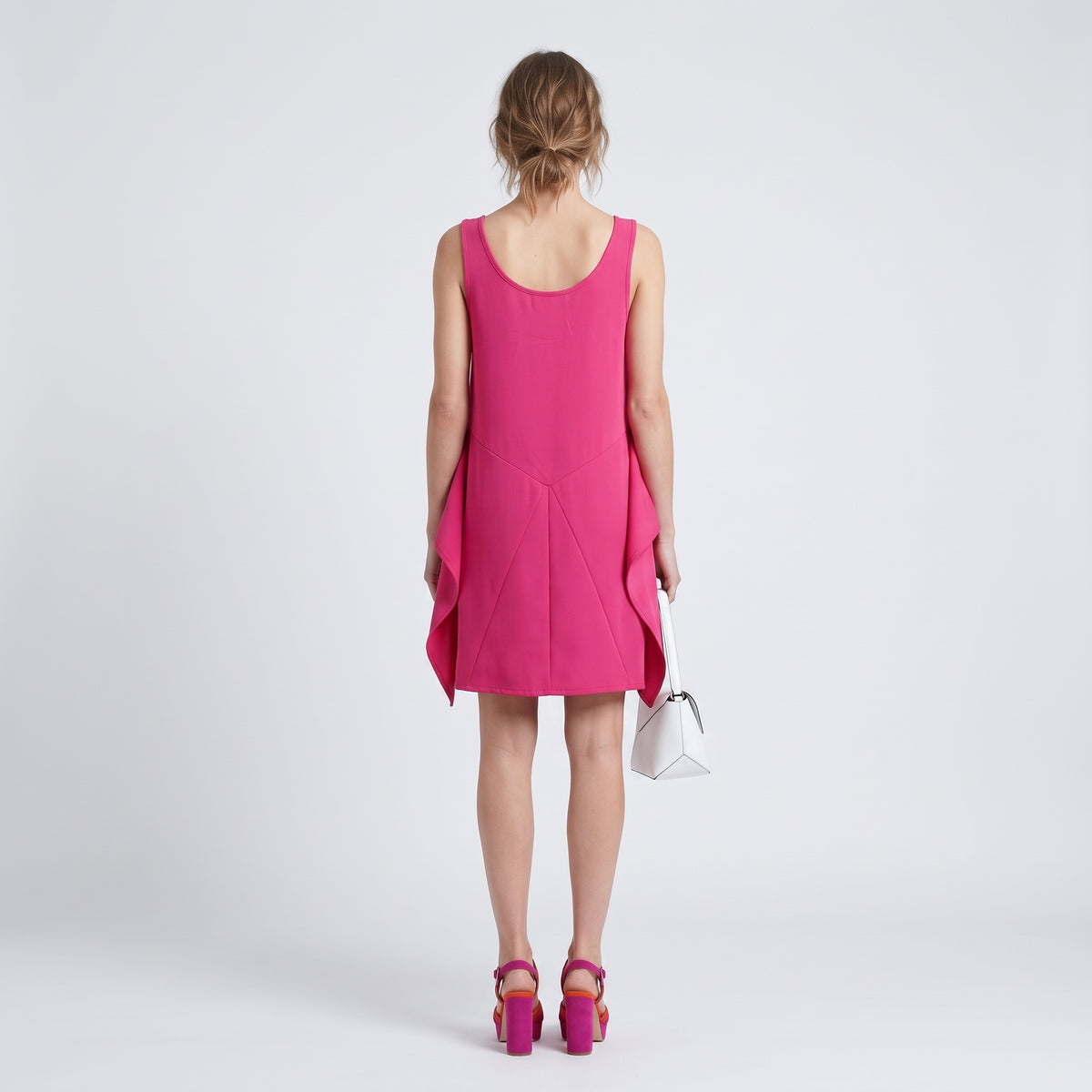 Vibrant Structured Sculpted Mini Dress