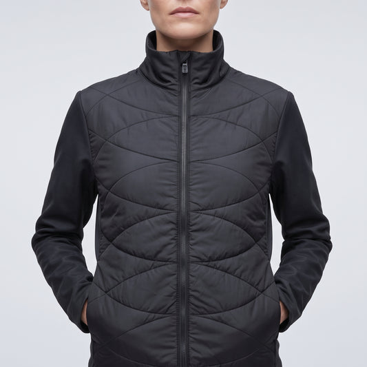 Quilted Technical Zip Jacket