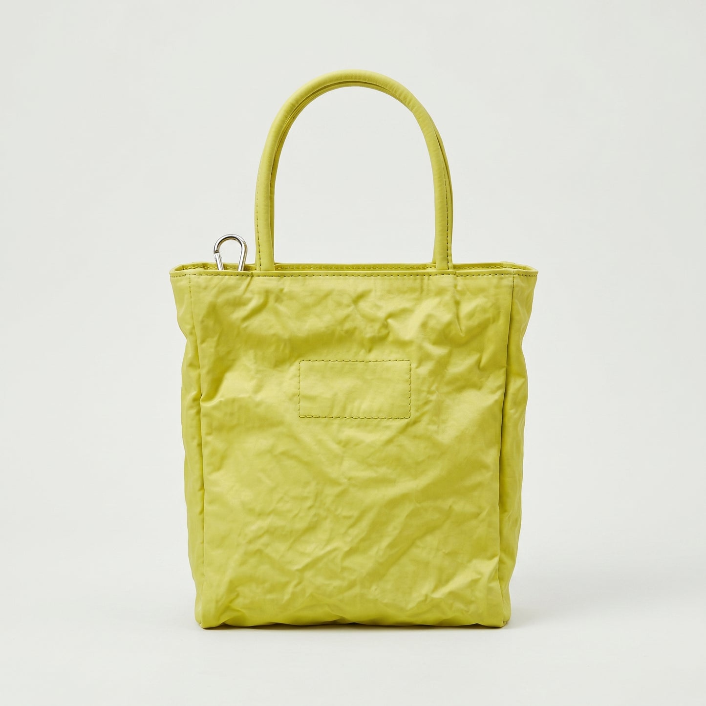 Crinkled Lime Yellow Mini Tote