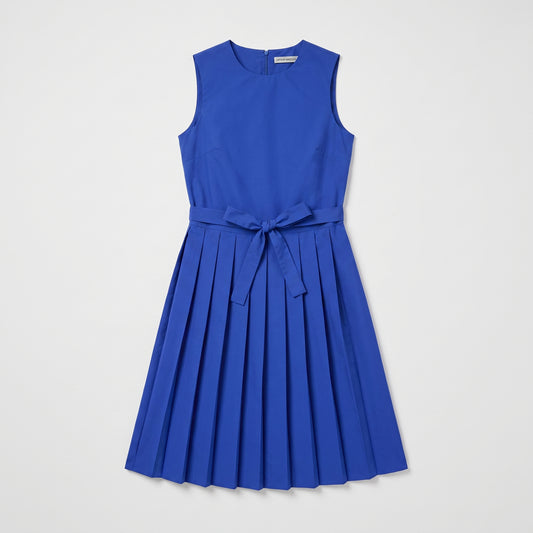 Sleeveless Pleated Midi Dress