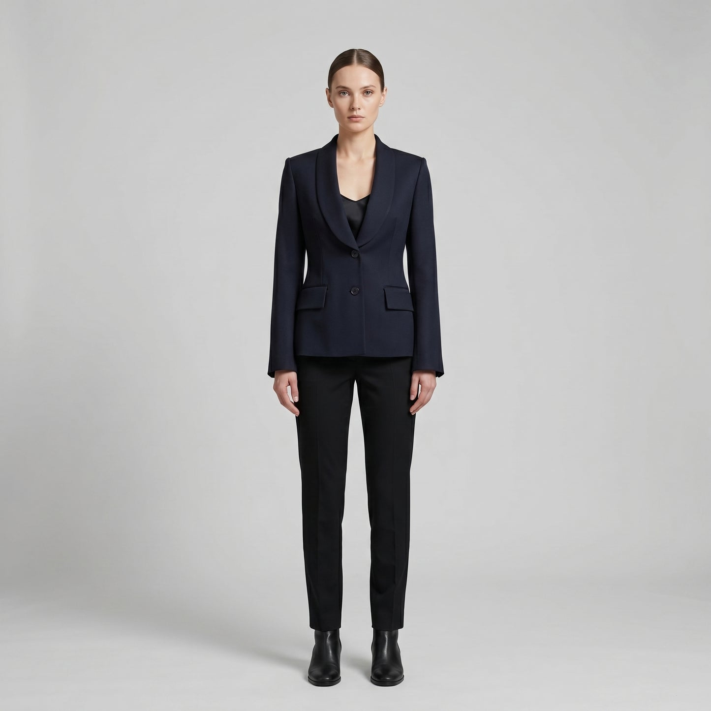 Tailored Shawl Collar Blazer