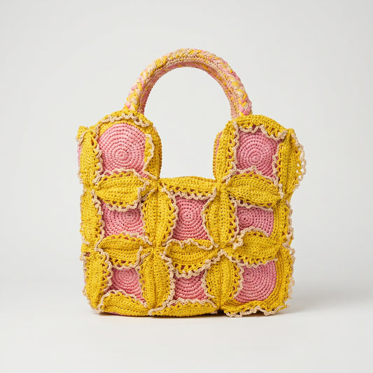 Handcrafted Floral Crochet Tote
