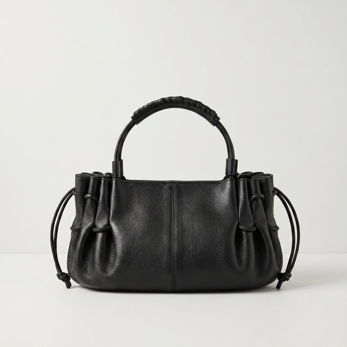 Arta Ruched Leather Handbag