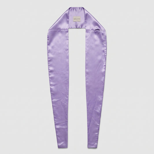 Lavender Satin Tie Belt