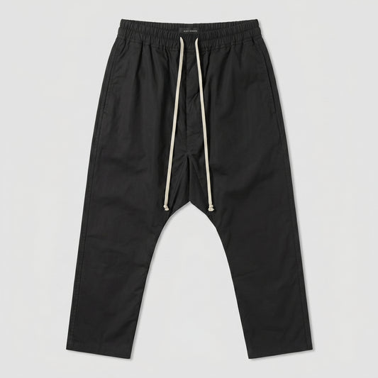 Drop Crotch Drawstring Trousers