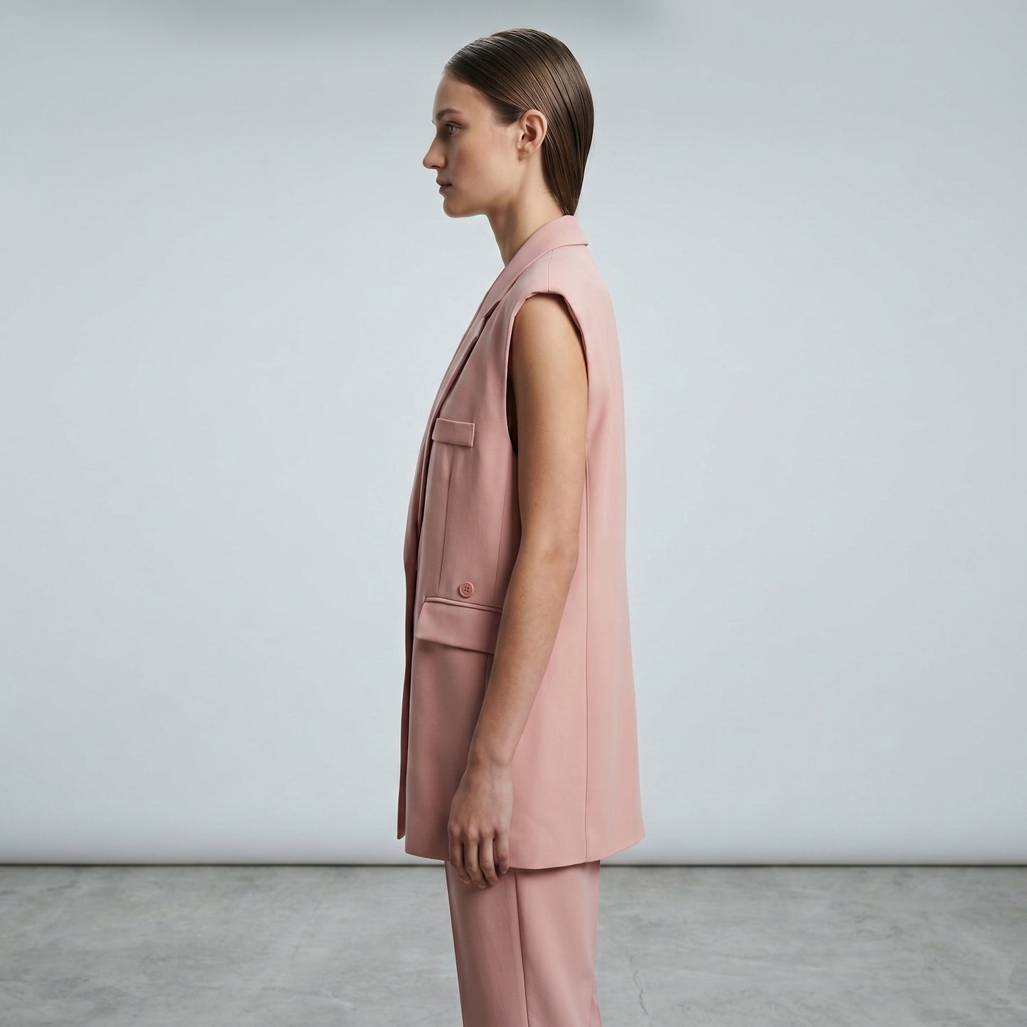 Tailored Sleeveless Blazer Vest