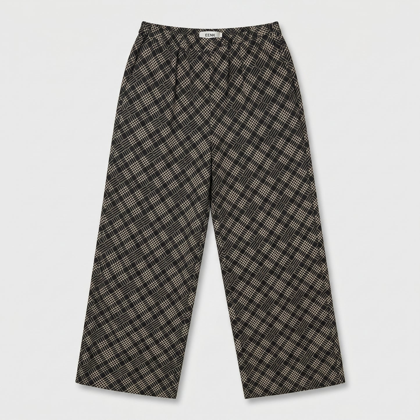 Check Pattern Relaxed Trousers