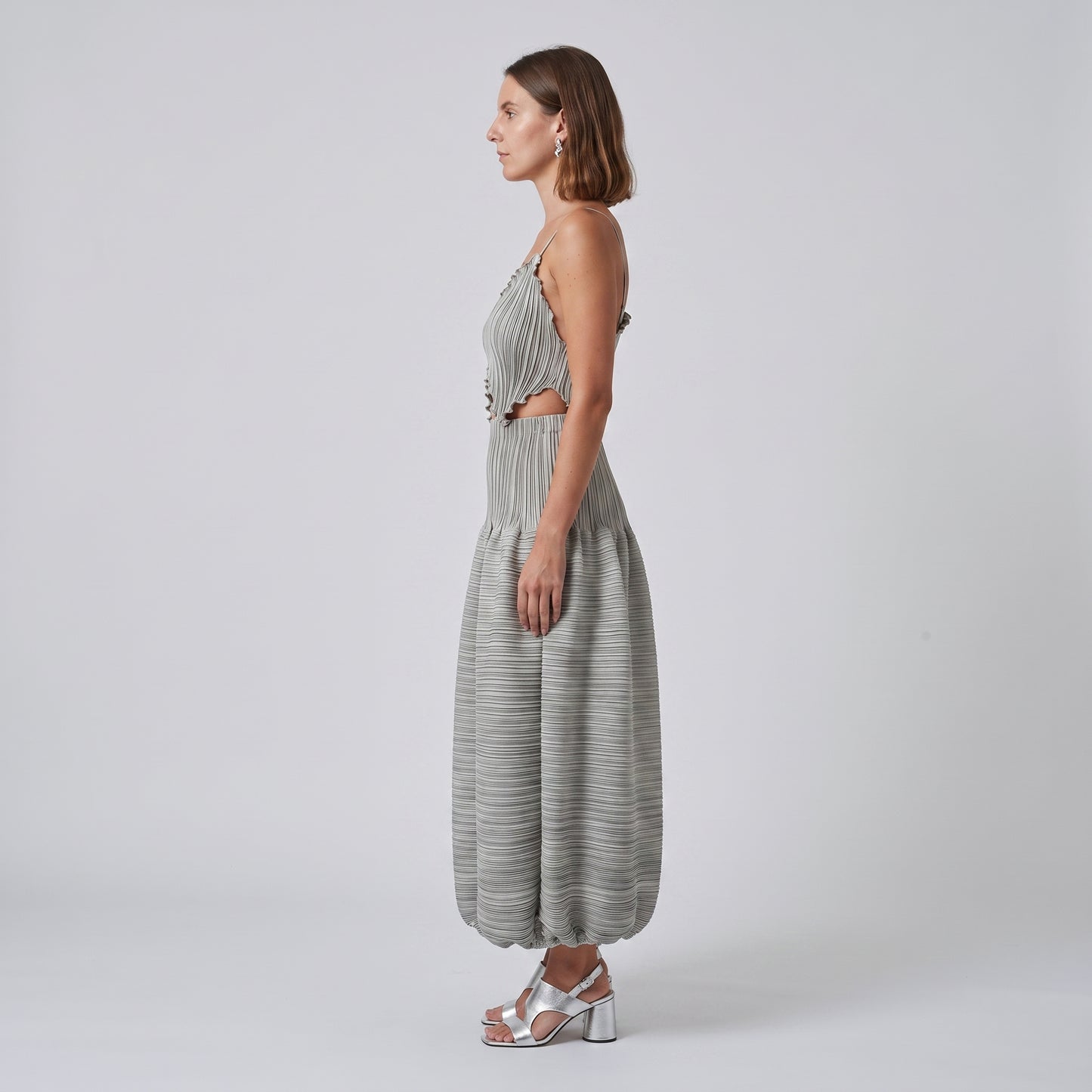 Pleated Asymmetric Cami Top