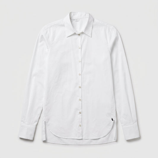 Classic Crisp White Button-Down Shirt