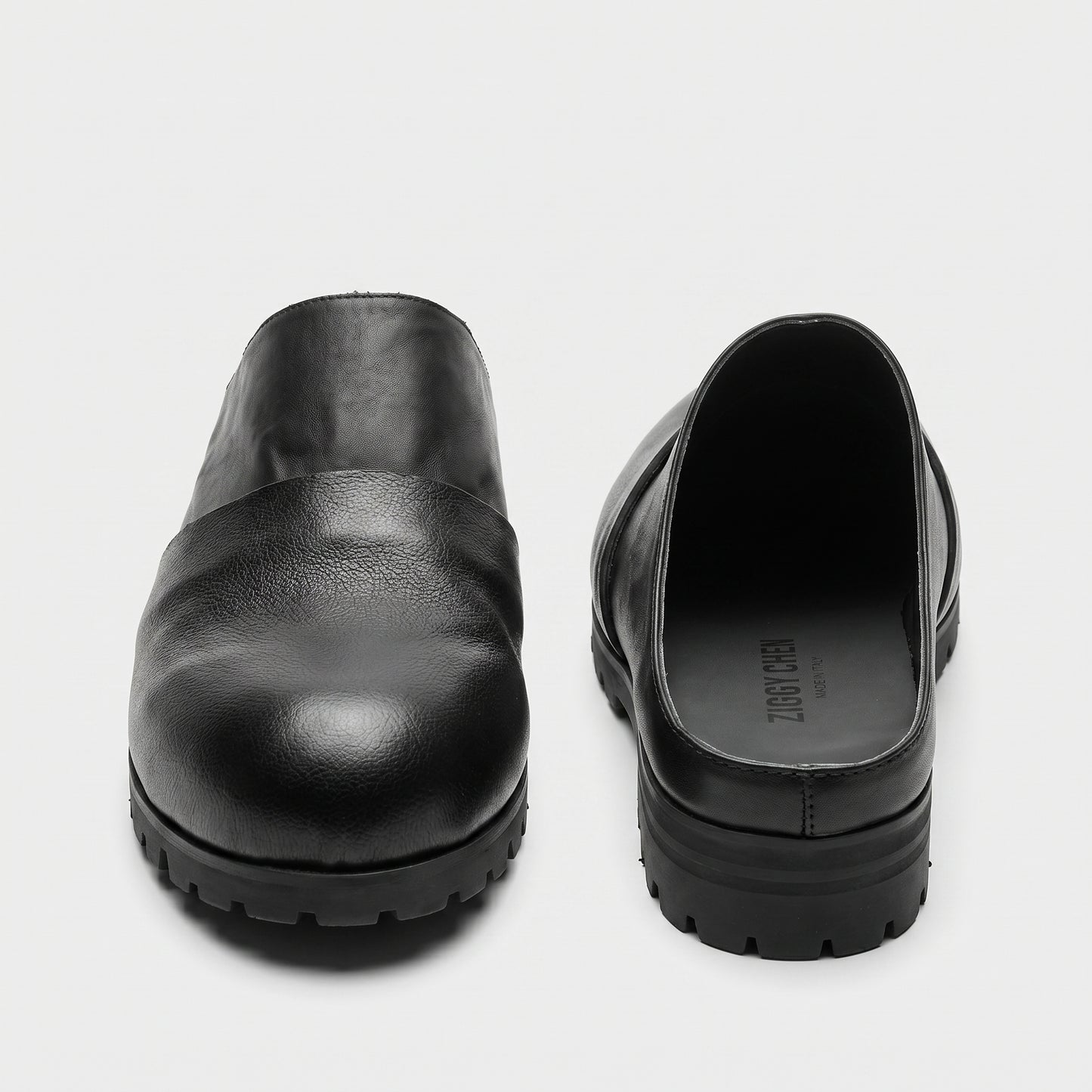 Minimalist Leather Slip-On Clogs