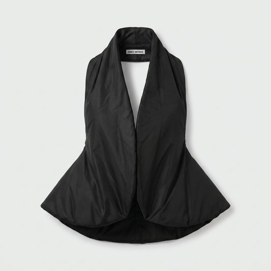 Structured Halter Peplum Vest