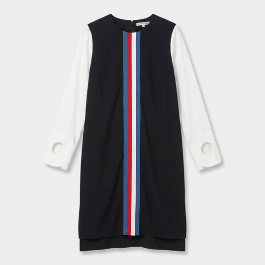 Colorblock Striped Shift Dress