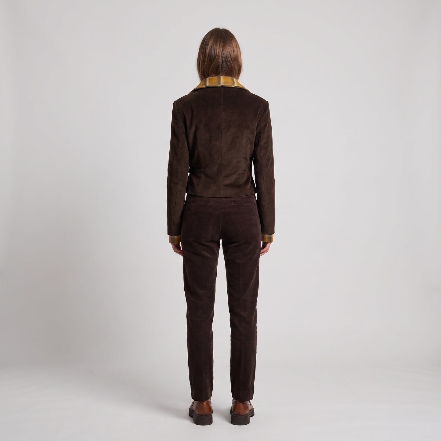 Structured Corduroy Wrap Jacket