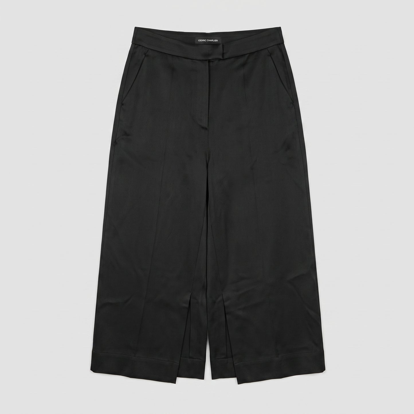 Tailored High-Waisted Black SKIRT