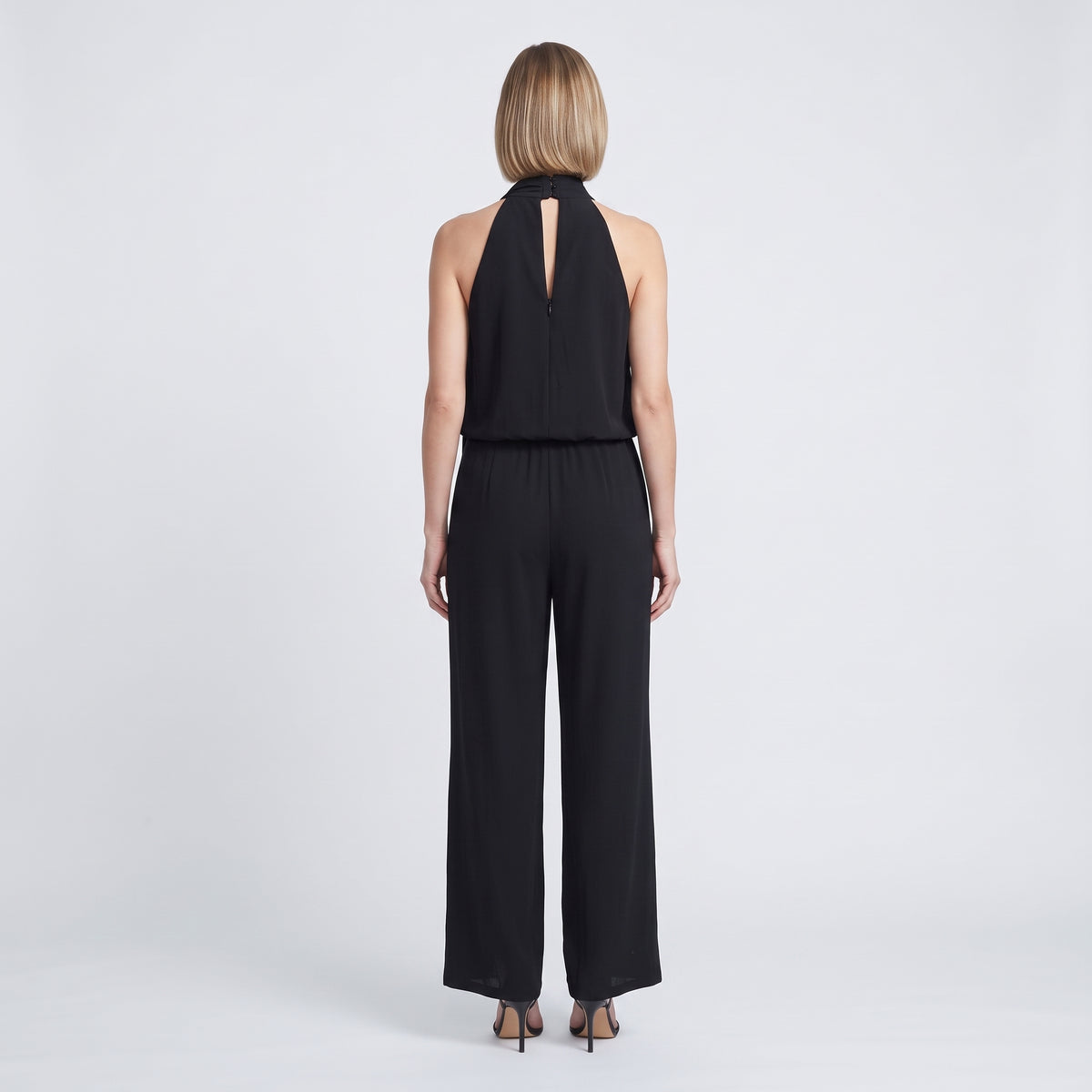 Draped Halter Neck Jumpsuit