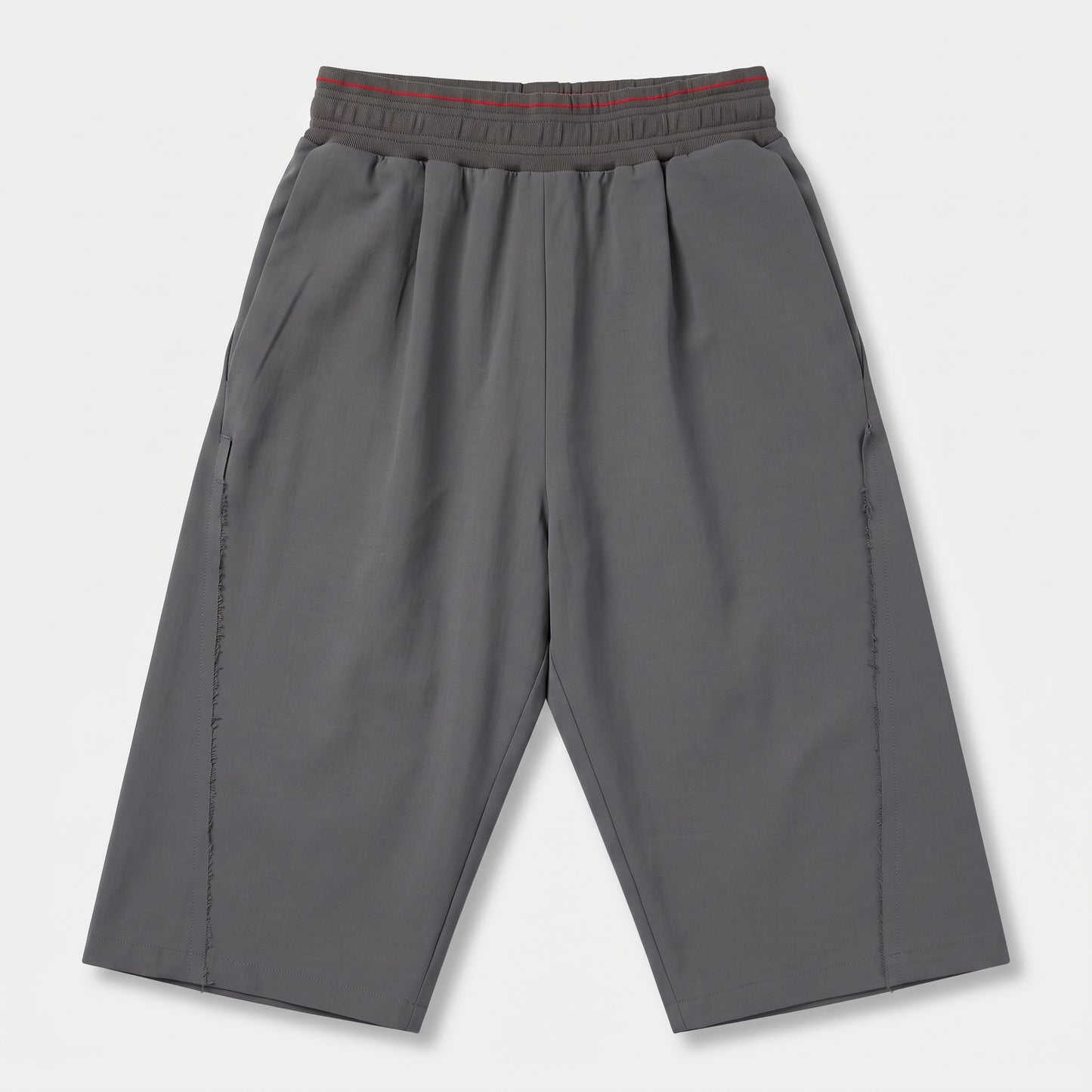 Cropped Wide Leg Jersey Trousers
