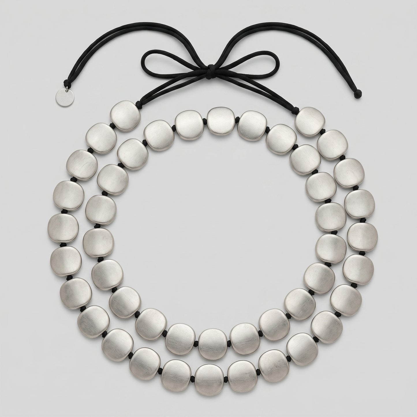 Double Layered Disc Necklace