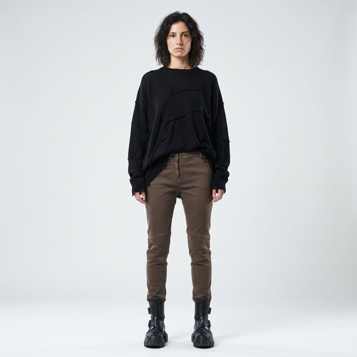 Slim Fit Coated Trousers