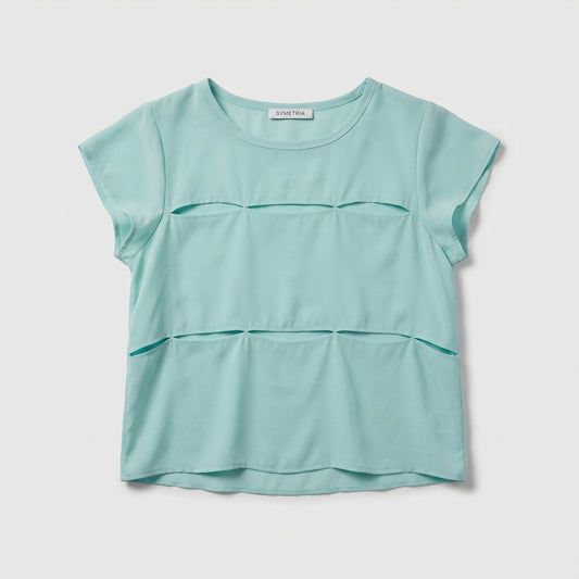 Mint Cut-Out Detail Blouse