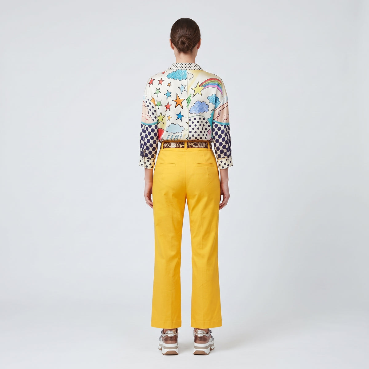 Vibrant Yellow Tailored Trousers