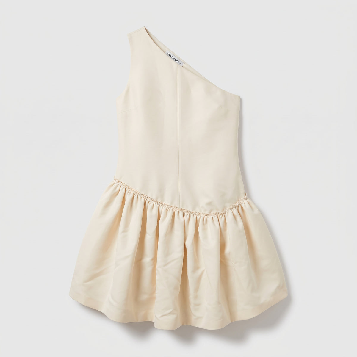One Shoulder Flared Mini Dress