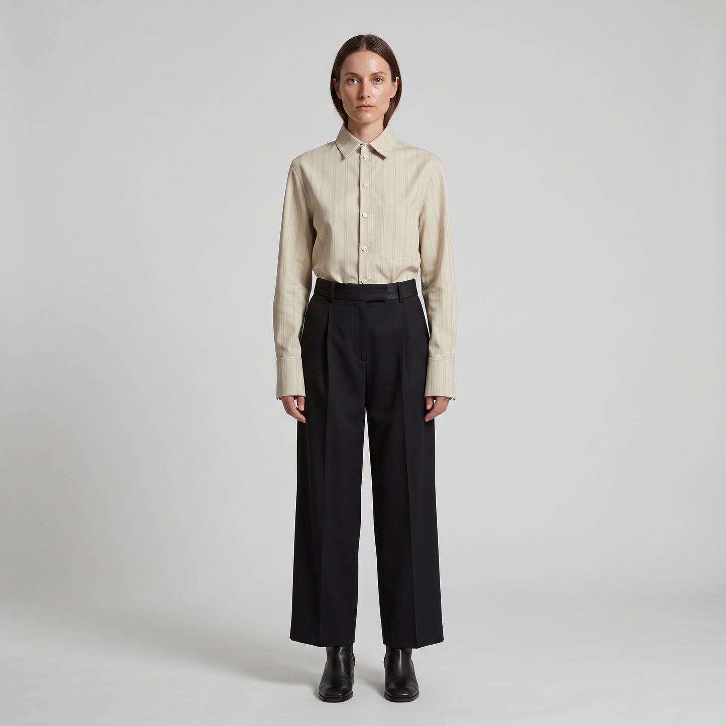 Tailored Striped Cotton Shirt