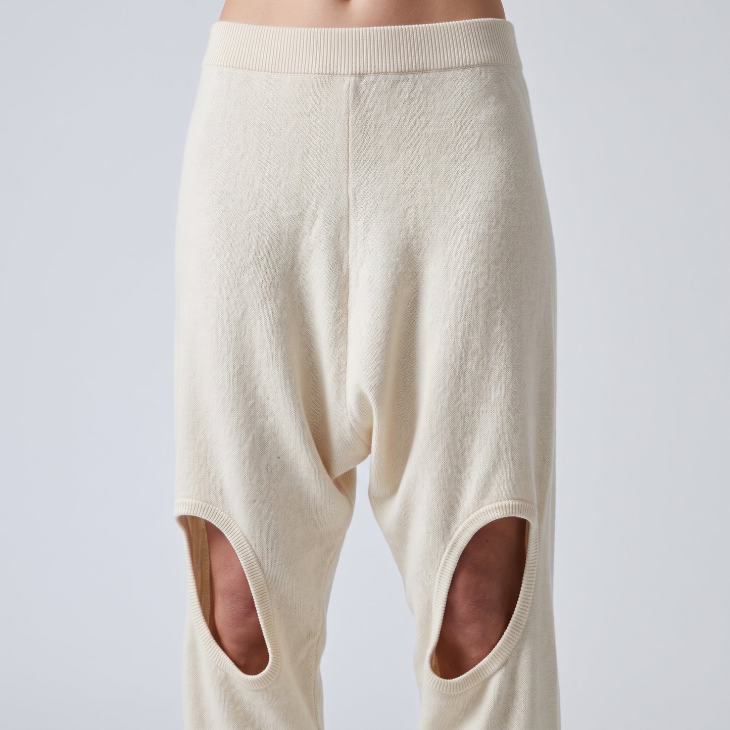 Abstract Cutout Knit Trousers