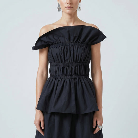 Strapless Tiered Ruffled Mini Dress